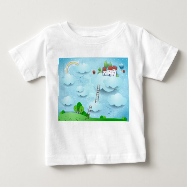 Village over the Clouds Baby T-Shirt (Front)