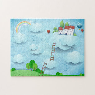 Village over the Clouds Jigsaw Puzzle
