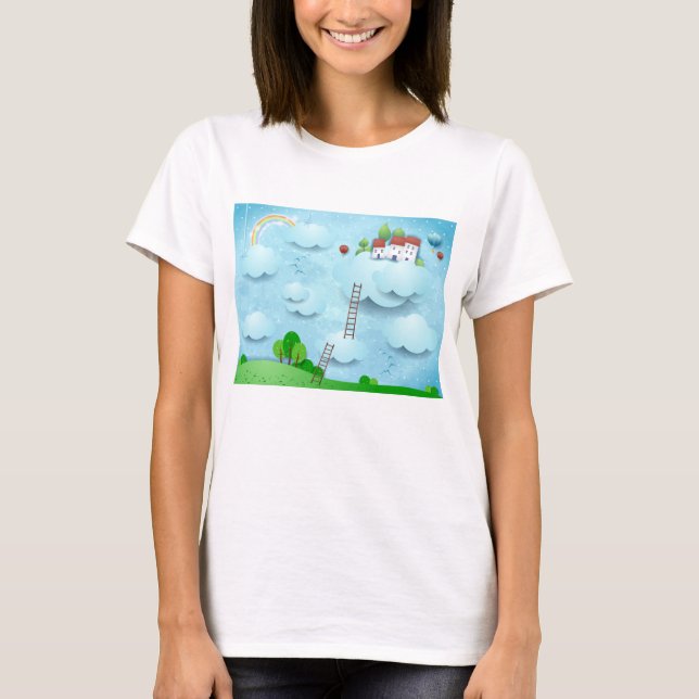 Village over the Clouds T-Shirt (Front)