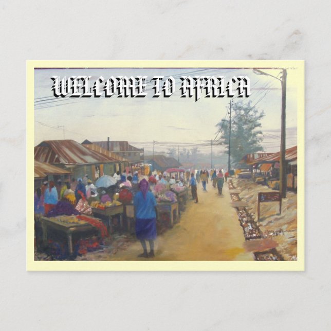 village people, WELCOME TO AFRICA Postcard (Front)