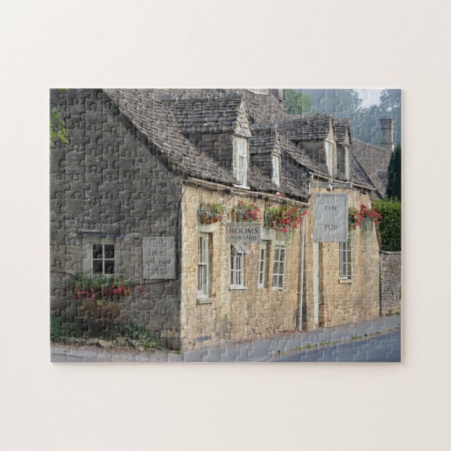 Village pub in the Cotswolds jigsaw puzzle (Horizontal)