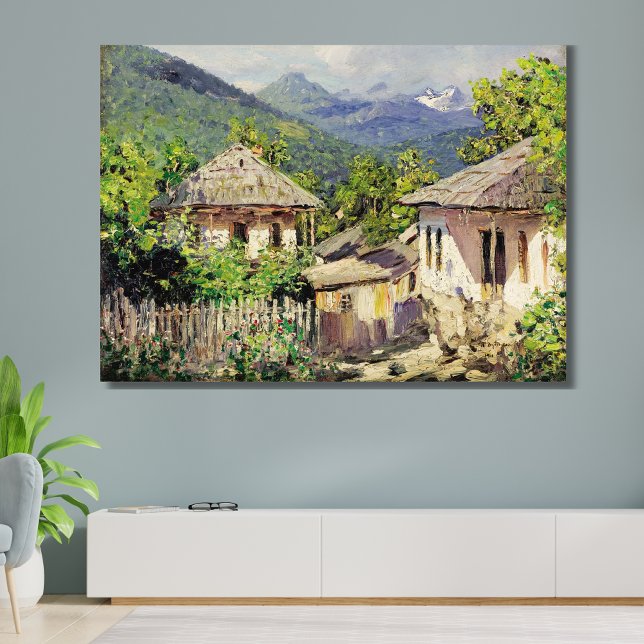 Village Scene by Dubovskoy, 1911 Canvas Print (Creator Uploaded)