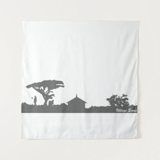 Village Scene Tapestry