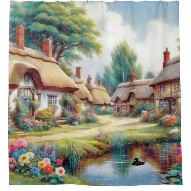Village Shower Curtain (Front)