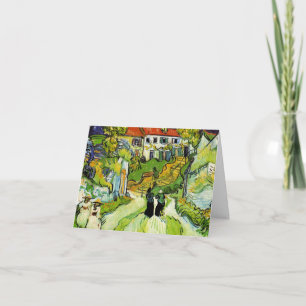 Village Street and Steps Thank You Card