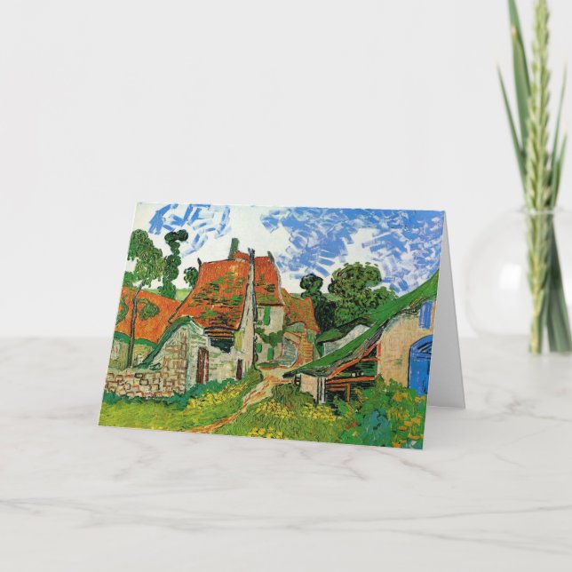 Village Street by Vincent van Gogh Card (Front)