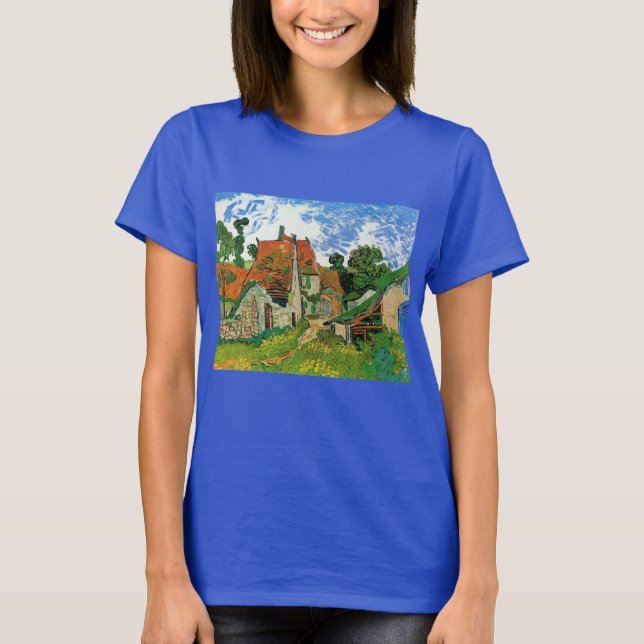 Village Street by Vincent van Gogh T-Shirt (Front)
