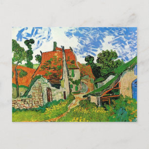 Village Street in Auvers by Vincent Van Gogh Postcard