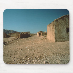 Village Street with Houses Mouse Pad