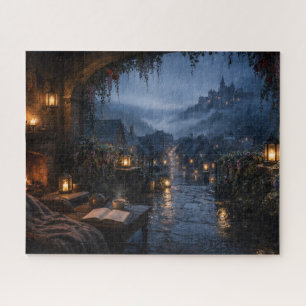Village Terrace View Jigsaw Puzzle
