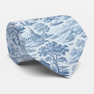 Village Toile de Jouy in Blue Tie