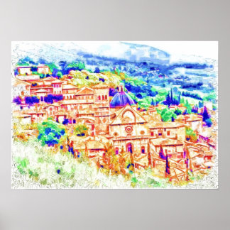 Village Vew Poster
