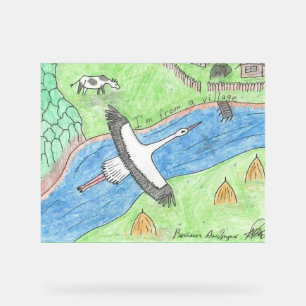 Village Vibes Acrylic Sign