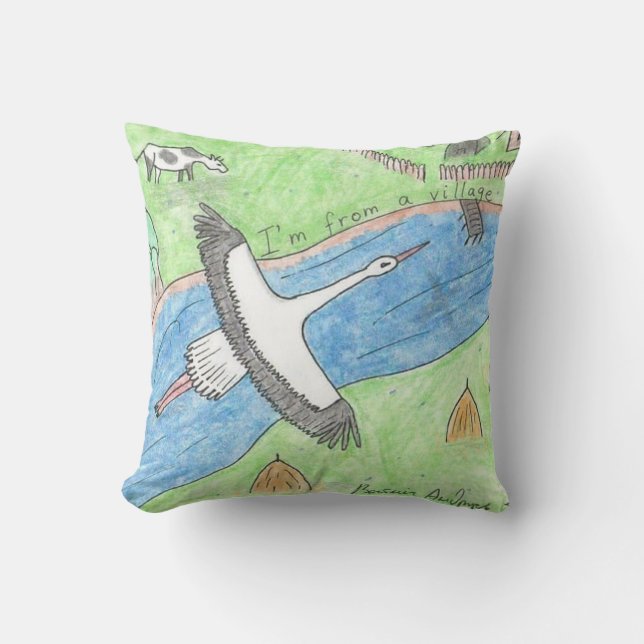 Village Vibes Cushion (Front)