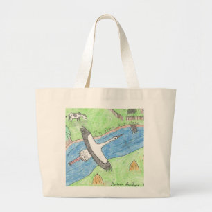 Village Vibes Large Tote Bag