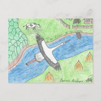 Village Vibes Postcard