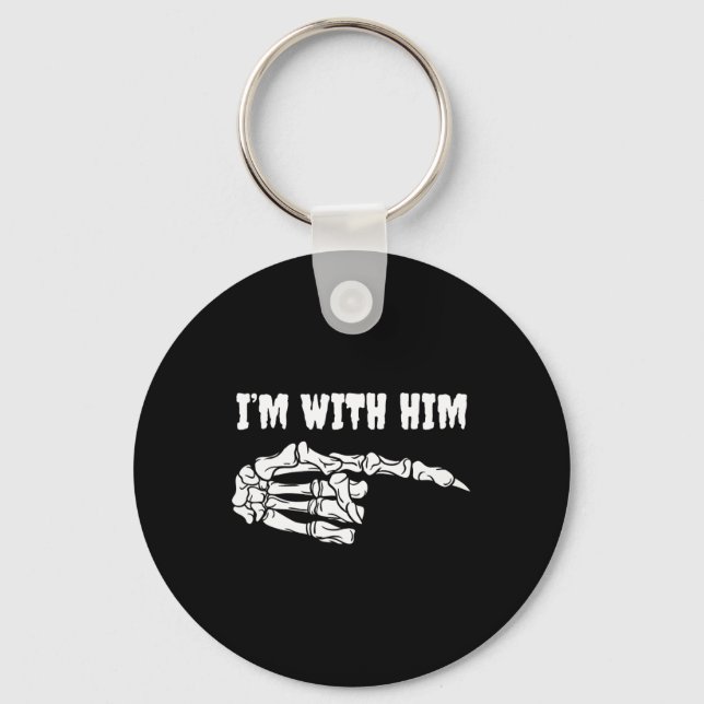 Village Witch Funny Halloween Wicca Wiccan Witchcr Key Ring (Front)