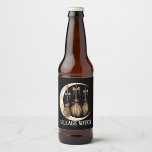Village Witch Gothic Occult Wicca Pagan Nature Beer Bottle Label