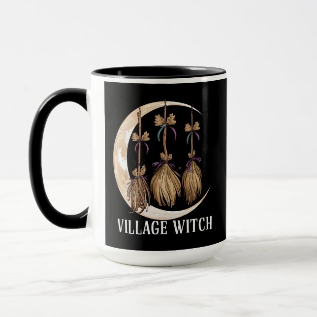 Village Witch Gothic Occult Wicca Pagan Nature Mug (Left)