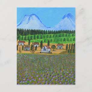 Village with the Tatra Mountains Invitation Postcard