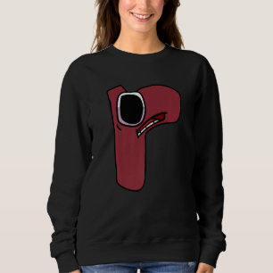 Villain Animated Lowercase Letter r Boys Alphabet Sweatshirt
