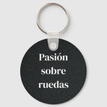 villain keychain with phrase from the world of mot