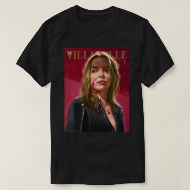 Villanelle Painted Portrait Premium T-Shirt (Design Front)