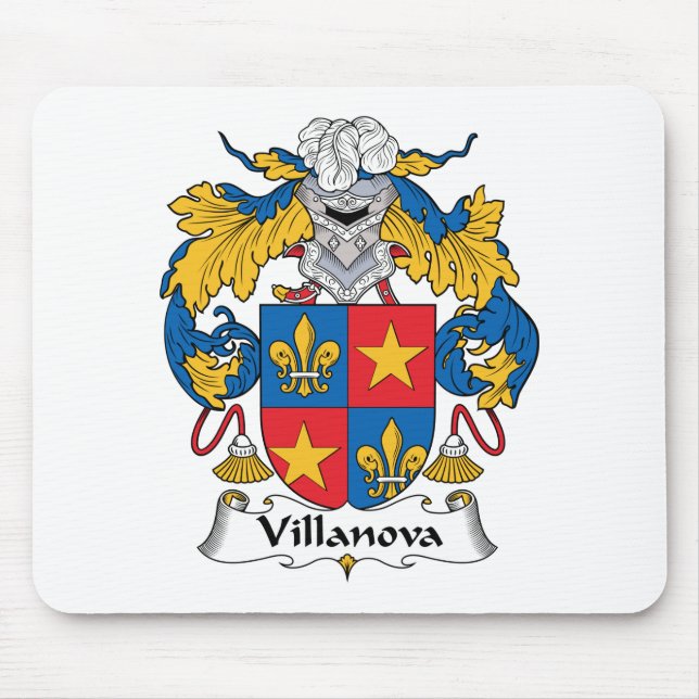 Villanova Family Crest Mouse Pad (Front)