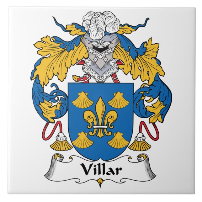 Villar Family Crest Tile (Front)