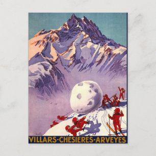 Villars Chesieres Arveyes Postcard