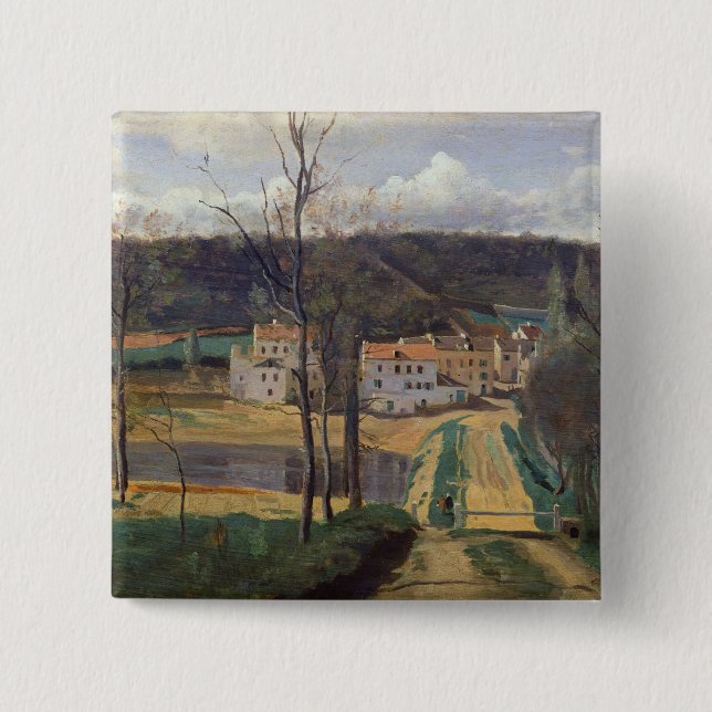 Ville-d'Avray, c.1820 15 Cm Square Badge (Front)