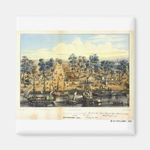 Ville de Sacramento, 1849. Magnet