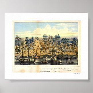 Ville de Sacramento, 1849. Poster
