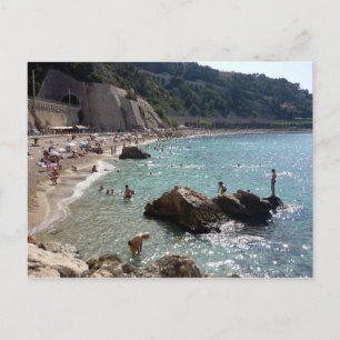 villefranche coast postcard