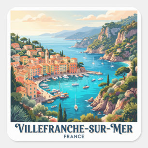 Villefranche-sur-Mer France Square Sticker