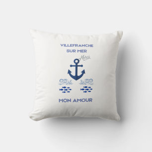 Villefranche-Sur-Mer Luxury French Riviera Cushion