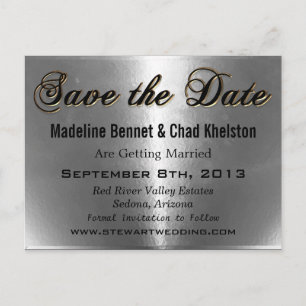 Villow  Save the Date Announcement Postcard