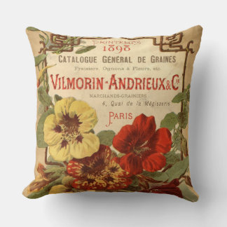Vilmorin-Andrieux & Co. Seed Catalogue Ad Cushion