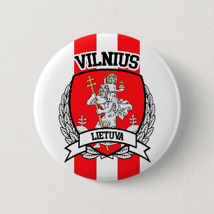 Vilnius 6 Cm Round Badge