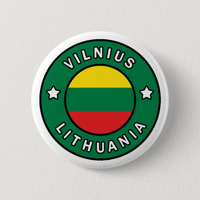 Vilnius Lithuania 6 Cm Round Badge (Front)