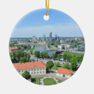 Vilnius, Lithuania Ceramic Tree Decoration