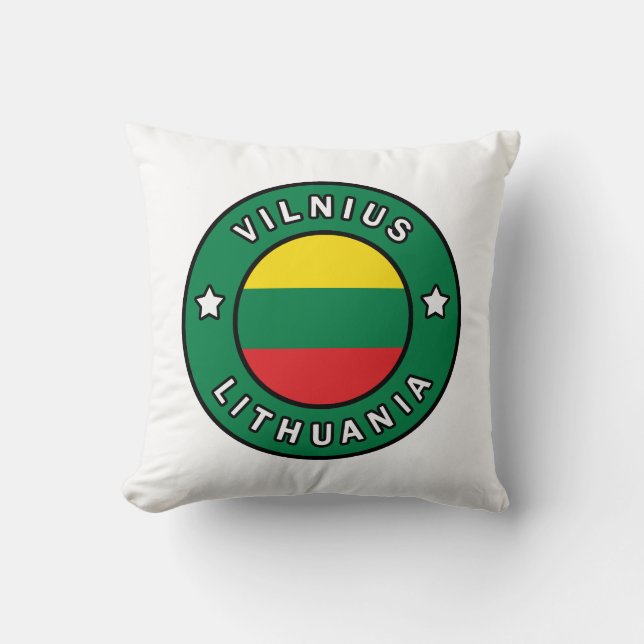 Vilnius Lithuania Cushion (Front)