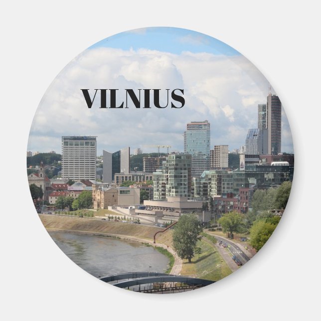 Vilnius Lithuania Kitchen Magnet (Front)