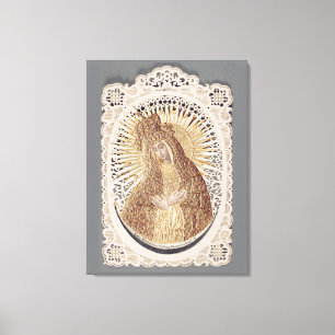 Vilnius Madonna in Prayer ...  fine art  Canvas Print