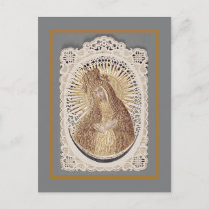 Vilnius Madonna in Prayer ... fine art  Postcard