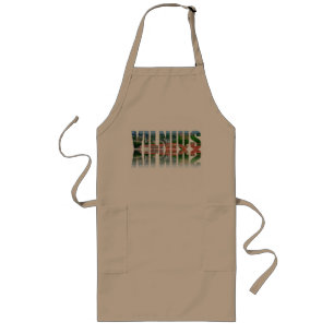 Vilnius text with reflection long apron