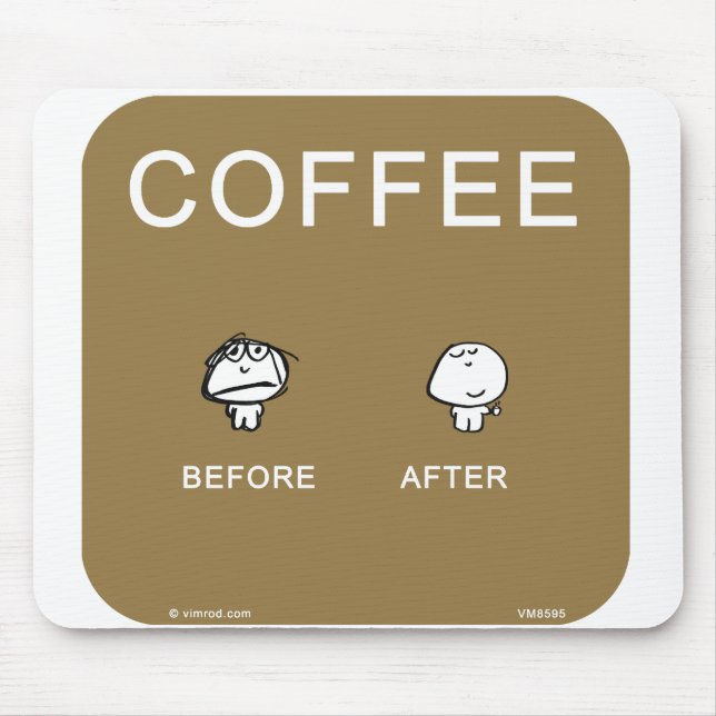 vimrod coffee addict mouse pad (Front)
