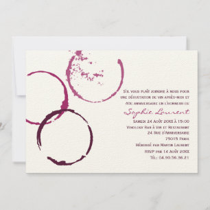 Vin Invitation Orientée de Fête d'Anniversaire