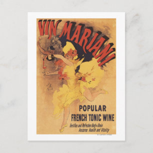Vin Mariani Dancing Girl Pouring Wine Postcard