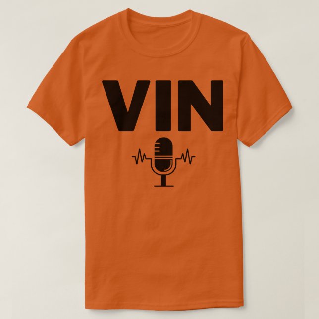 Vin Scully Microphone 17 T-Shirt (Design Front)